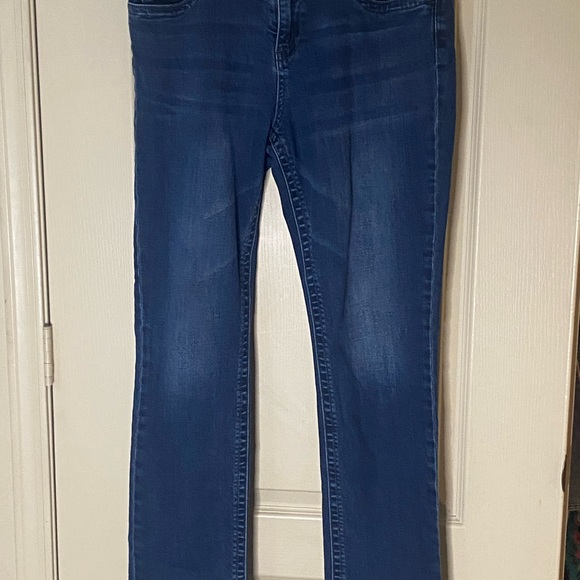 KUT from the Kloth Size 12 Dark Wash Straight Leg Jeans Mid Rise Stretch - Picture 2 of 10